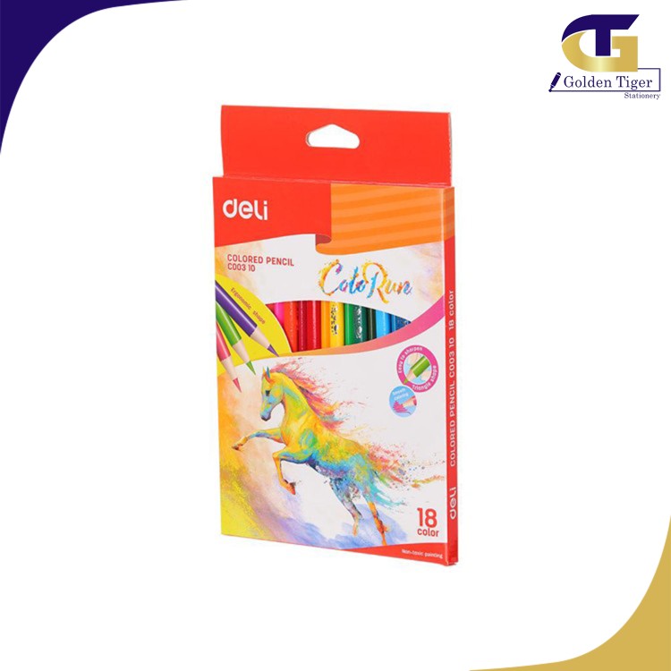 Deli Colored Pencil C00310 (18 Color)