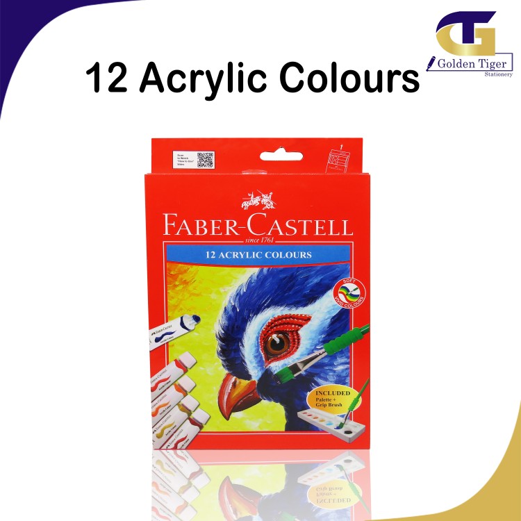 Faber Castell 12 Acrylic Colours 572312
