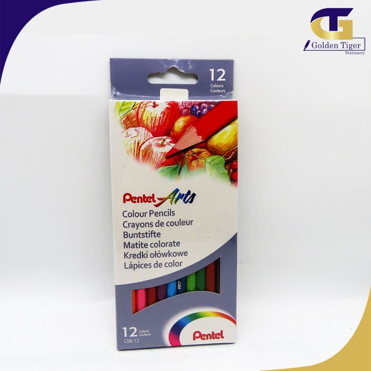 Pentel Arts Colour Pencil 12 colours CB8-12U