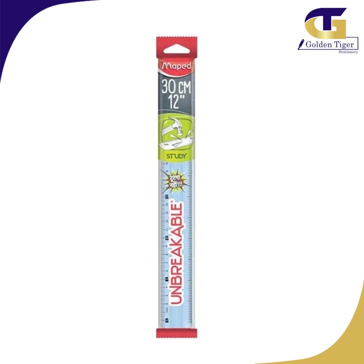 Maped Study Ruler Unbreakable 30cm (12")