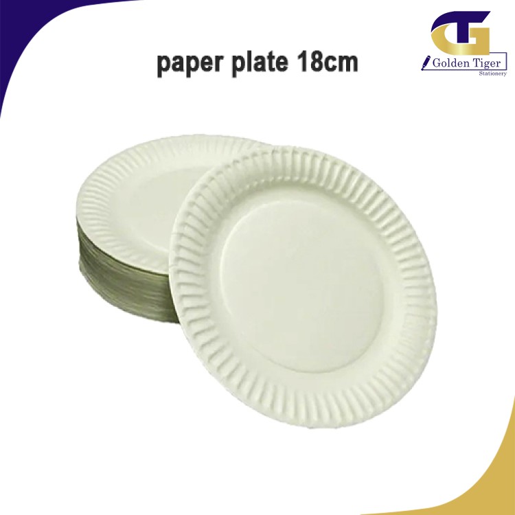 Paper Plate Size 17cm (P-002) Medium