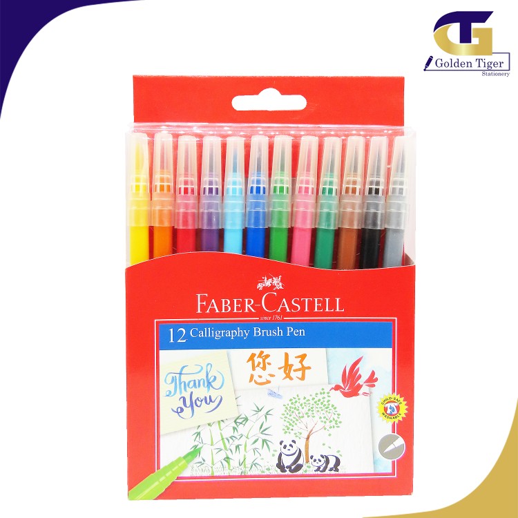 Faber Castell Calligraphy Brush Pen 12 colors