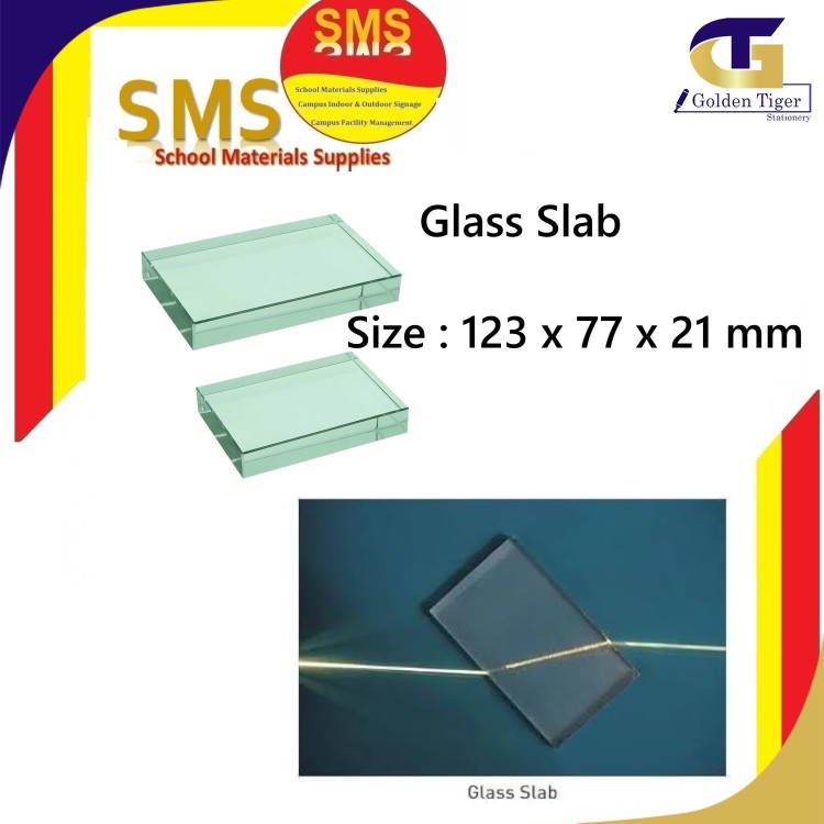 SMS Teaching Aids Glass Slab 123x77x21mm
